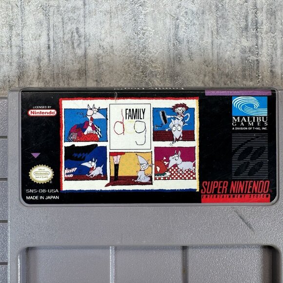 Family Dog (Super Nintendo Entertainment System SNES 1993) Authentic Tested - Picture 2 of 5